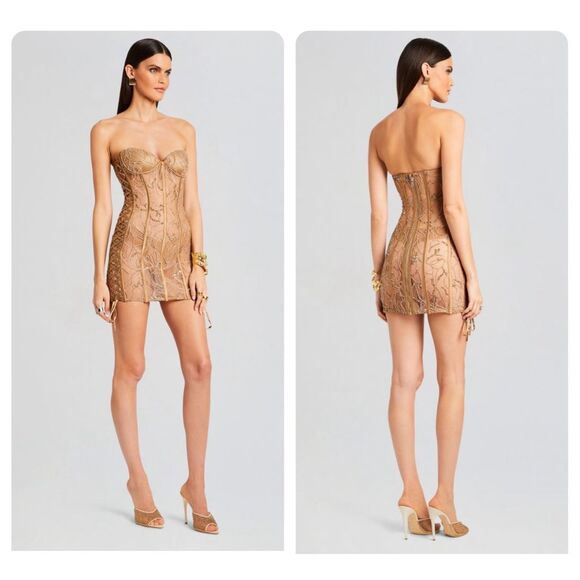 NWT RETROFETE MATILDA EMBELLISHED LACE DRESS SIZE M $998 - Picture 1 of 12